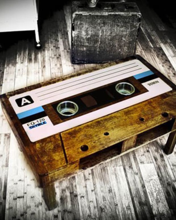 Want: Cassette Tape Coffee Table by Tayble—Functional Furniture Meet Nostalgic Art