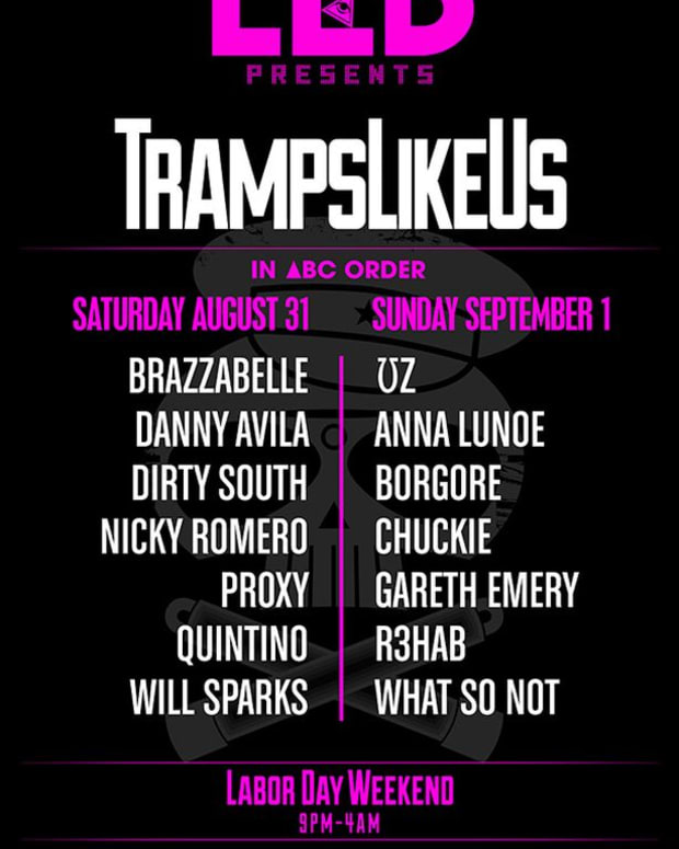 EDM Culture: Tramps Like Us Invades San Diego Labor Day Weekend; Dirty South, R3hab, Chuckie, Borgore And More To Perform