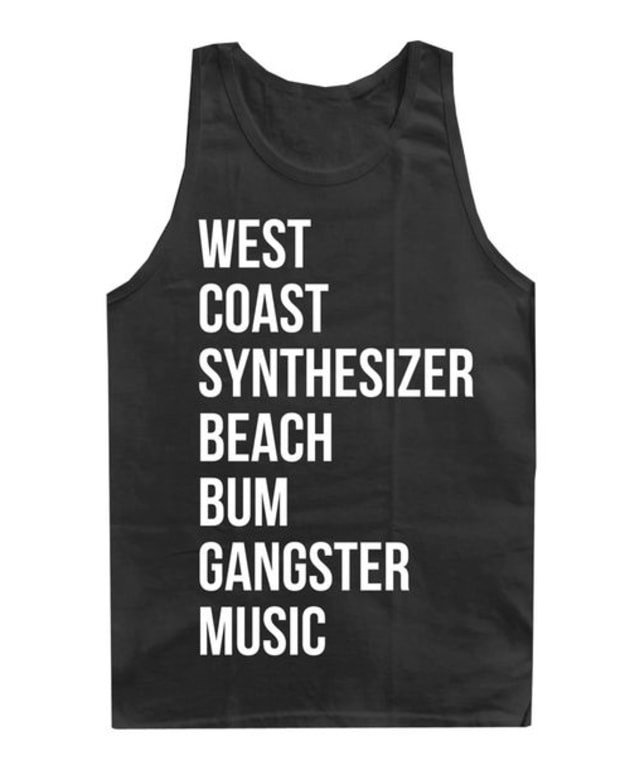 EDM Culture: Limited Edition Westcoastsynthesizerbeachbumgangstermusic Tank Top from King Fantastic