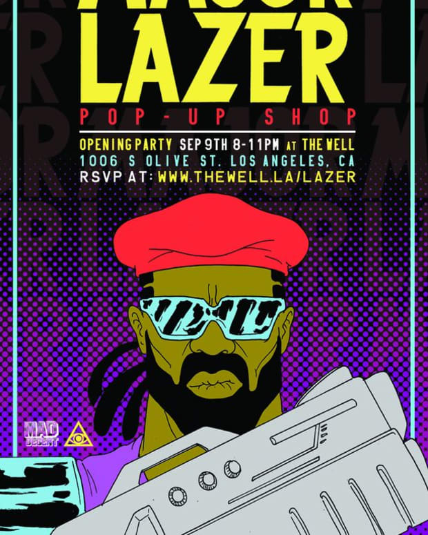 EDM Culture: Major Lazer Pop-Up Shop At The Well LA; Opening Party September 9th 2013