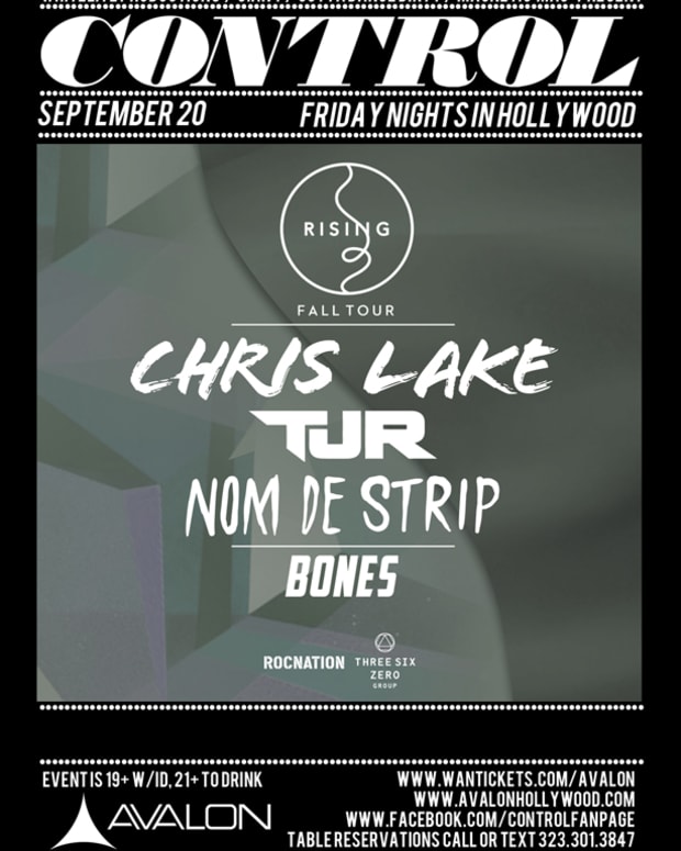 EDM Event: Tonight- Control LA Presents The Rising Tour With Chris Lake, TJR And Nom De Strip