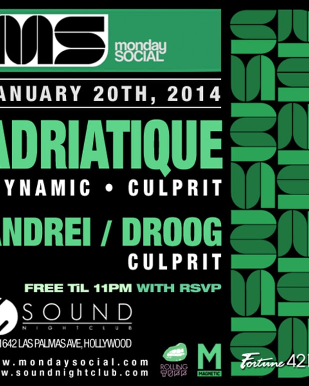 House Music Duo Adriatique At Monday Social Tonight At Sound Nightclub In Hollywood
