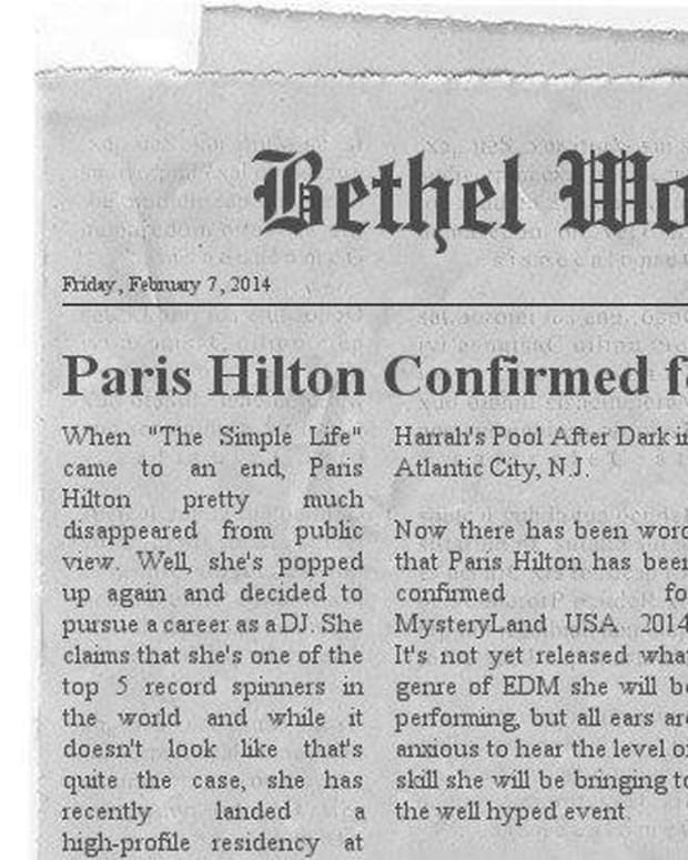 Paris Hilton Playing Mysteryland 2014 Article Is A Fake