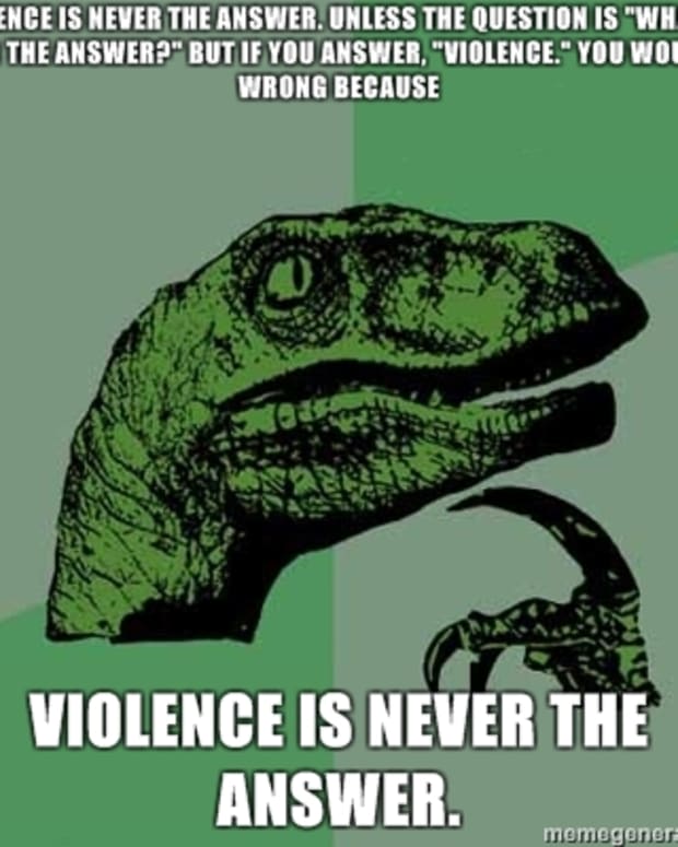 violence-is-never-the-answer