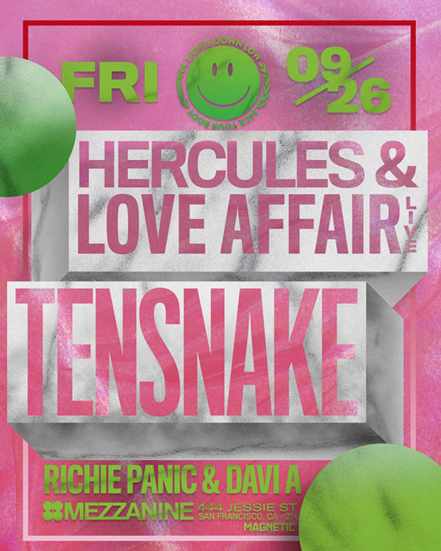 Hercules & Love Affair X Tensnake 9/26/14 @ Mezzanine SF - Win Tickets!