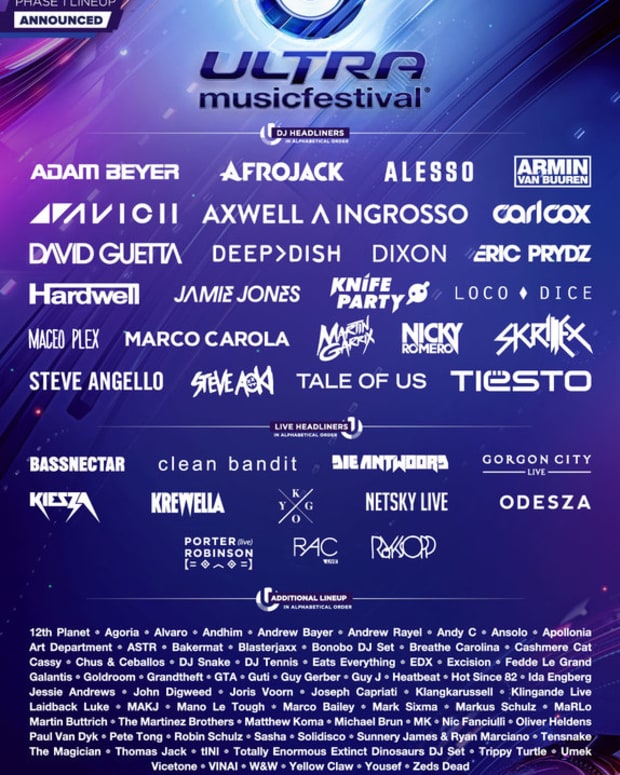 Ultra Phase One Lineup Released