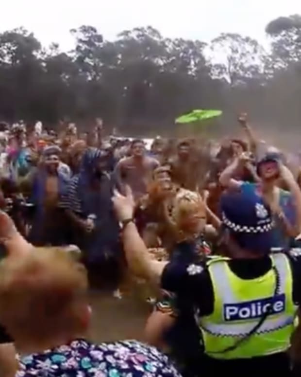 Cop In A Dance-Off At Music Festival?