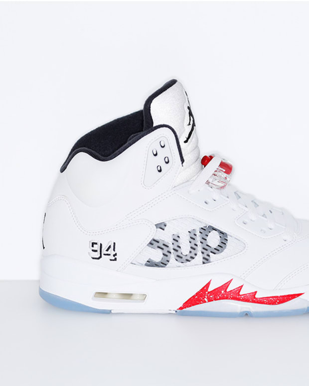 Supreme Jordan 5 white