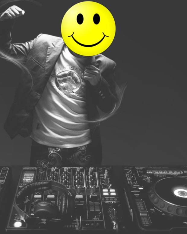 DJ smiley face