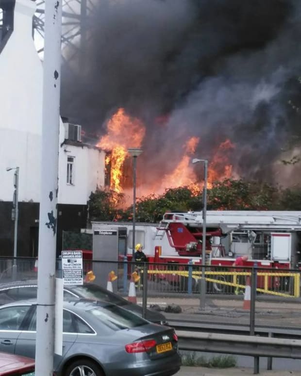 London nightclub Studio 338 catches fire