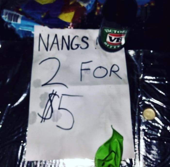 Nangs are nitrous oxide.