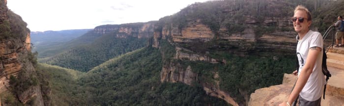 Me in the blue mountains.