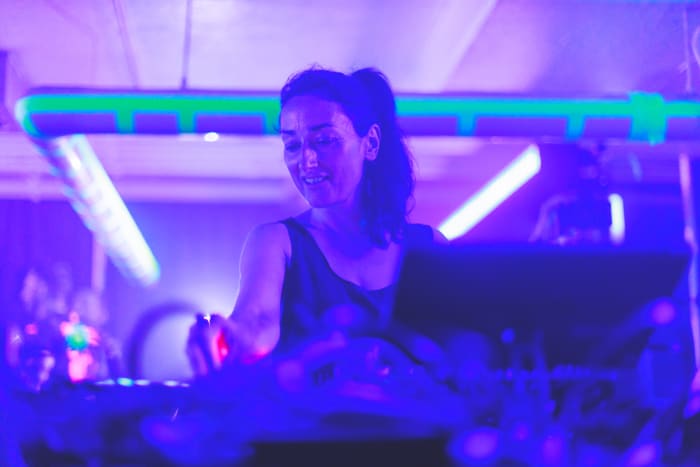 Paula Temple playing the Underground Stage at Movement Detroit 2022.