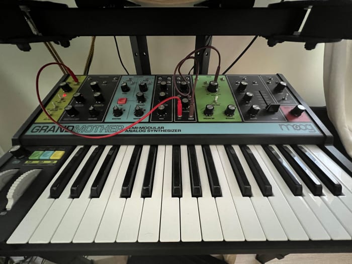 The Moog Grandmother is Durante's secret weapon for leads