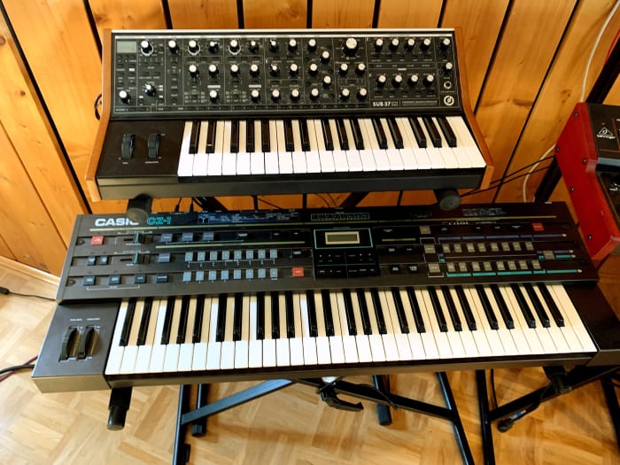 Moog Subsequent 37 and Casio CZ-1