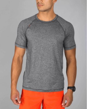 This tee works at the gym and as the perfect layer under sweaters, button downs and hoodies. 