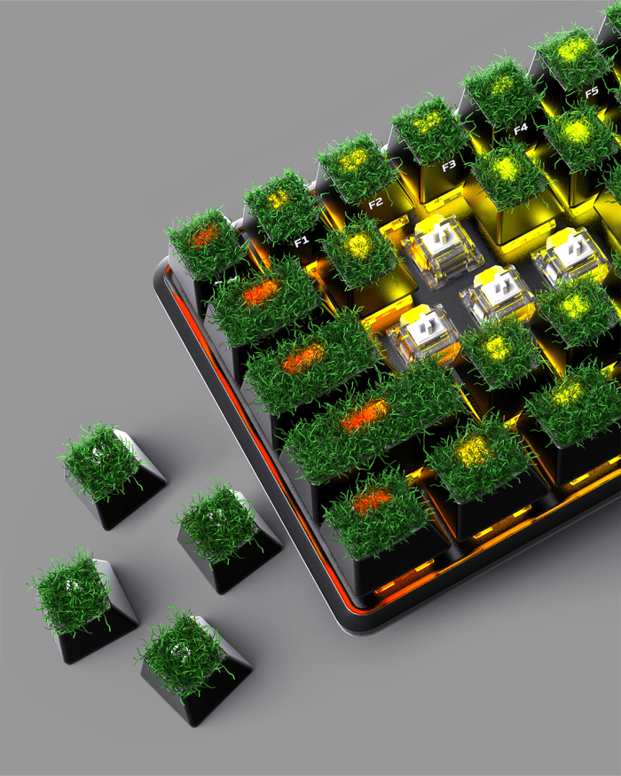 Customizable keycaps mean so many organic possibilities to fully keep your gaming in a state of Zen.