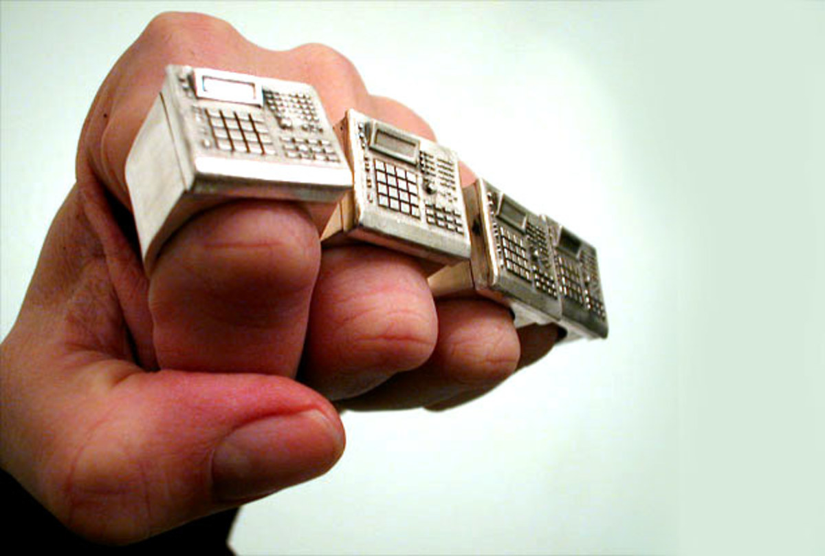 EDM Culture Bling: Drum Machine Ring by Bill McMullen