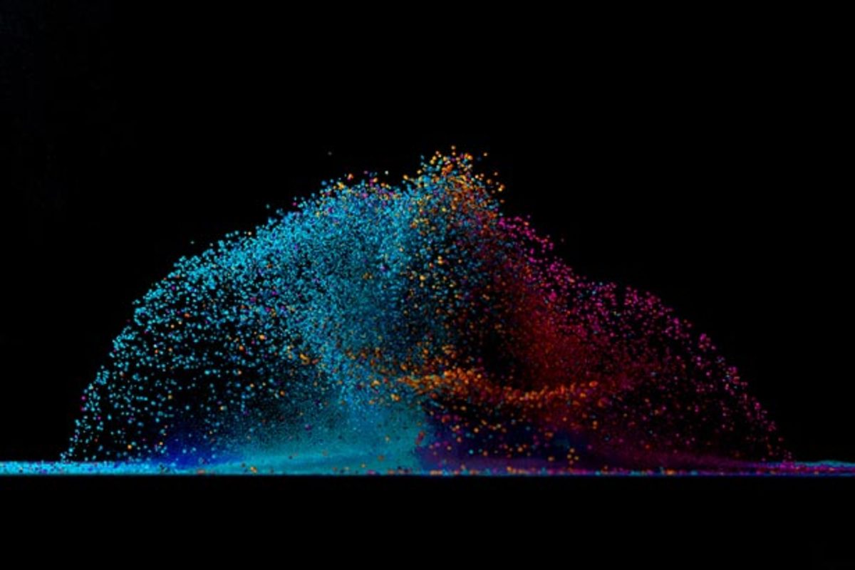 Dancing Colors: Making Sound Waves Visible By Fabian Oefner