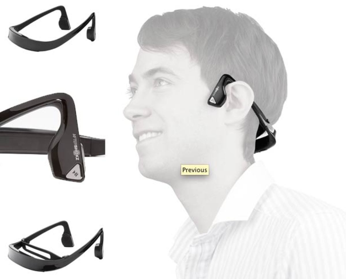 Want: AfterShokz Bluez—World's First Bone Conduction Open Ear Wireless Bluetooth Headphones