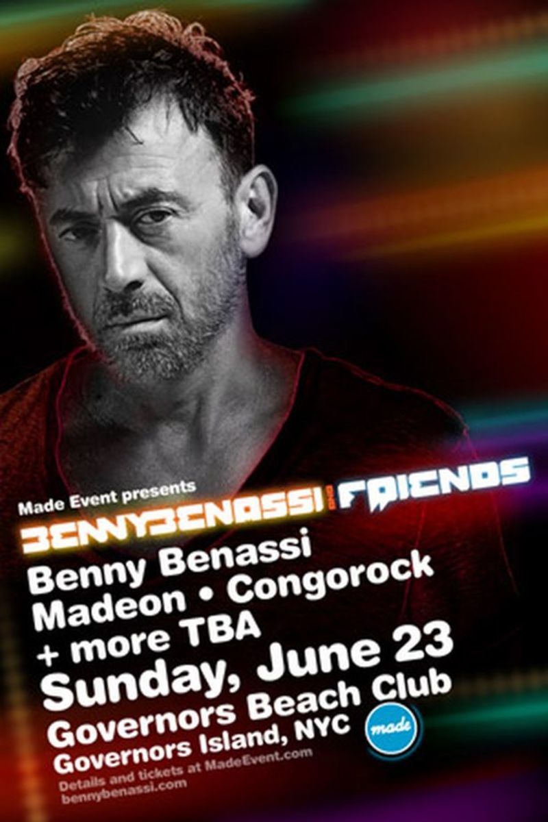 EDM Event NYC: Benny Benassi to Take Over Governors Island On Sunday June 23rd