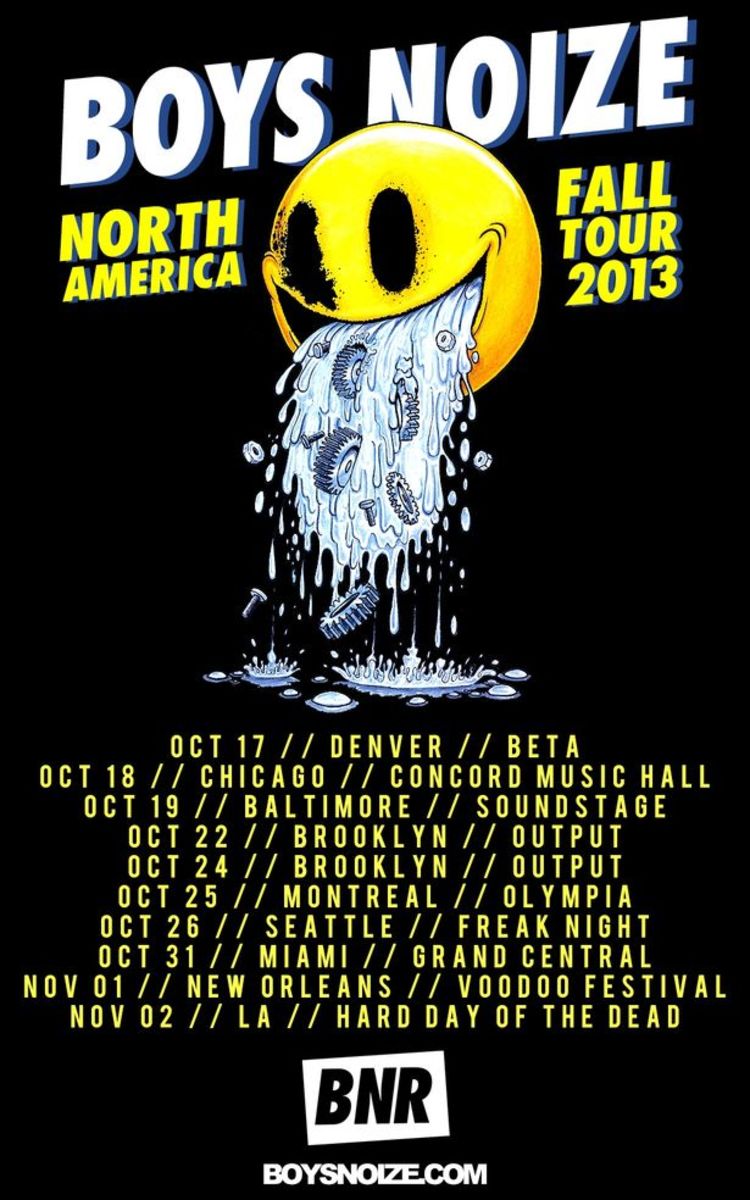 EDM News: Boys Noize Announces North American Tour Dates