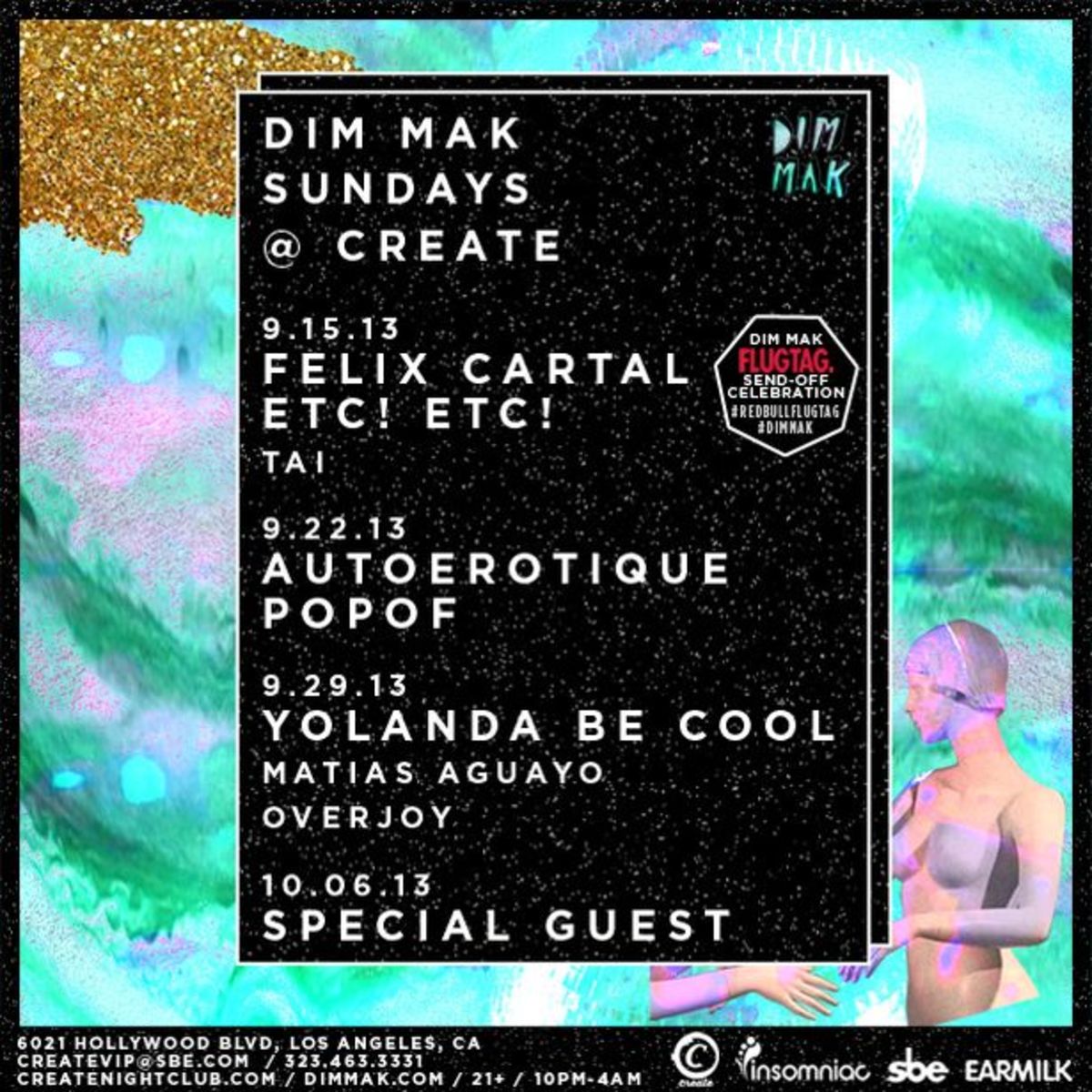 EDM Culture: Dim Mak Teams With Insomniac And SBE To Launch New Weekly Event- Dim Mak Sundays @ Create
