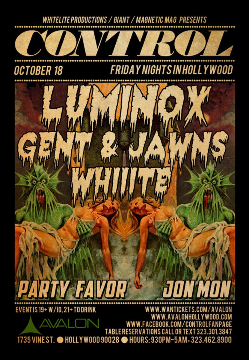 EDM Culture: Luminox, Whiiite, Gents & Jaws, Party Favor And JonMon At Control Inside The Avalon