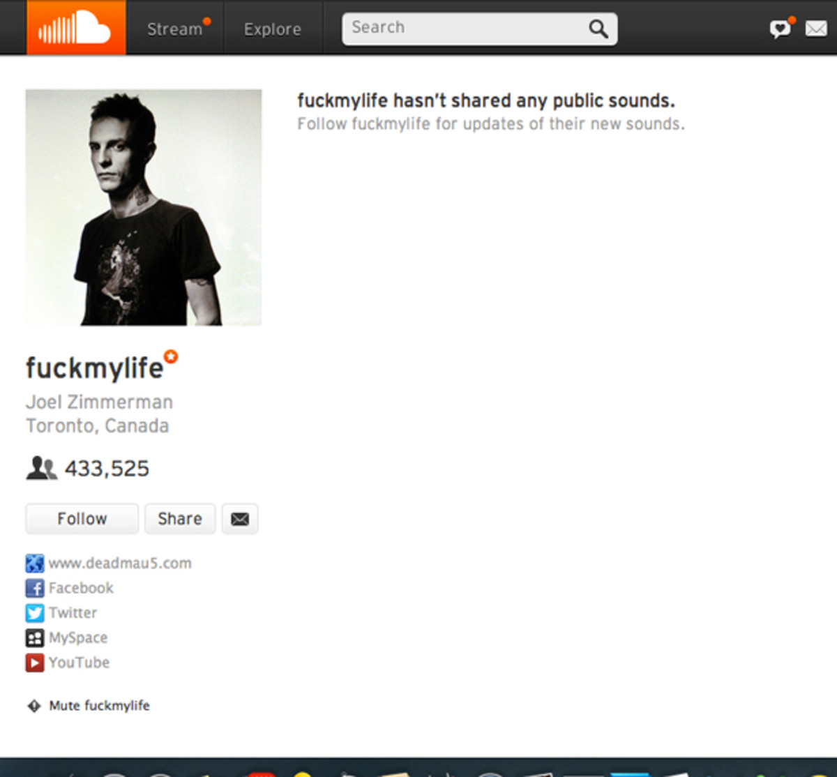 deadmau5' Soundcloud Page Is Still There, The Sounds Just Aren't - EDM News