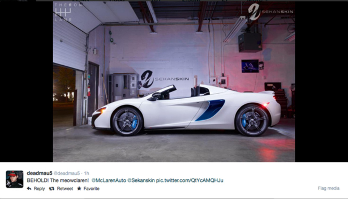 deadmau5 Reveals The Meowclaren; Signs Up To Be An Uber Driver?