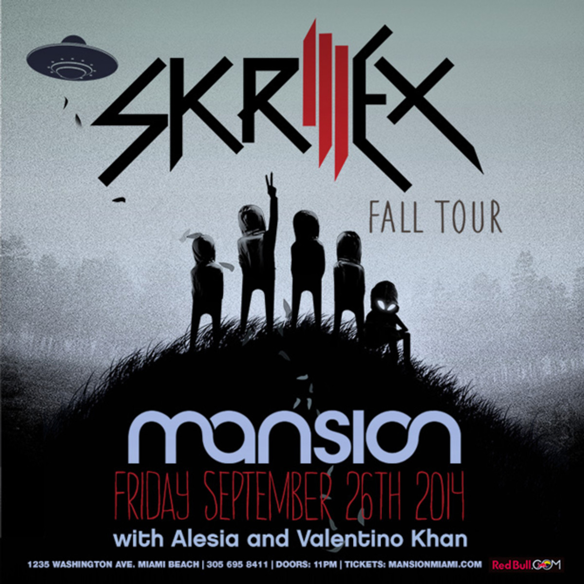 Skrillex will be kicking off Fall Tour at Mansion Nightclub in Miami Friday, September 26th!