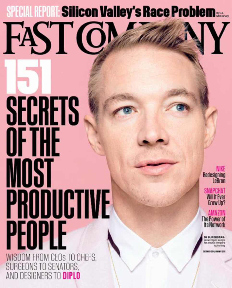 Diplo Makes Cover Of Fast Company's "Most Productive People Issue"