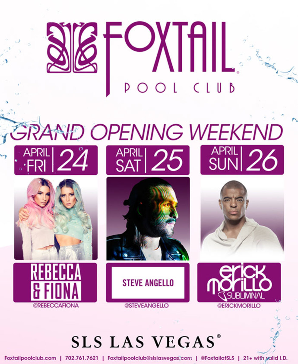 Foxtail Pool At The SLS Las Vegas Goes Big For Opening Weekend