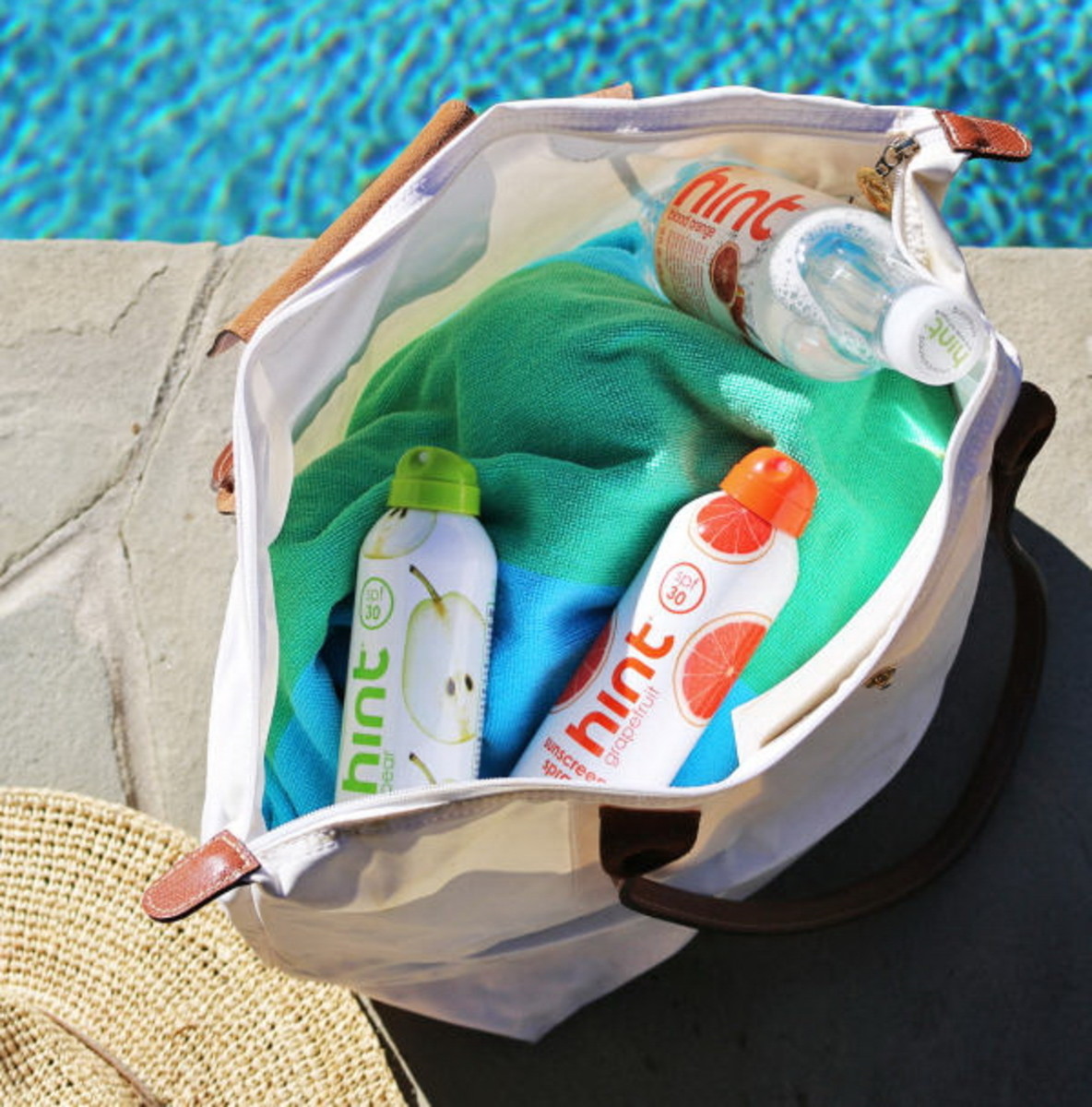 take a break from chemi-coconut scented sunscreens with fruitiness from Hint.