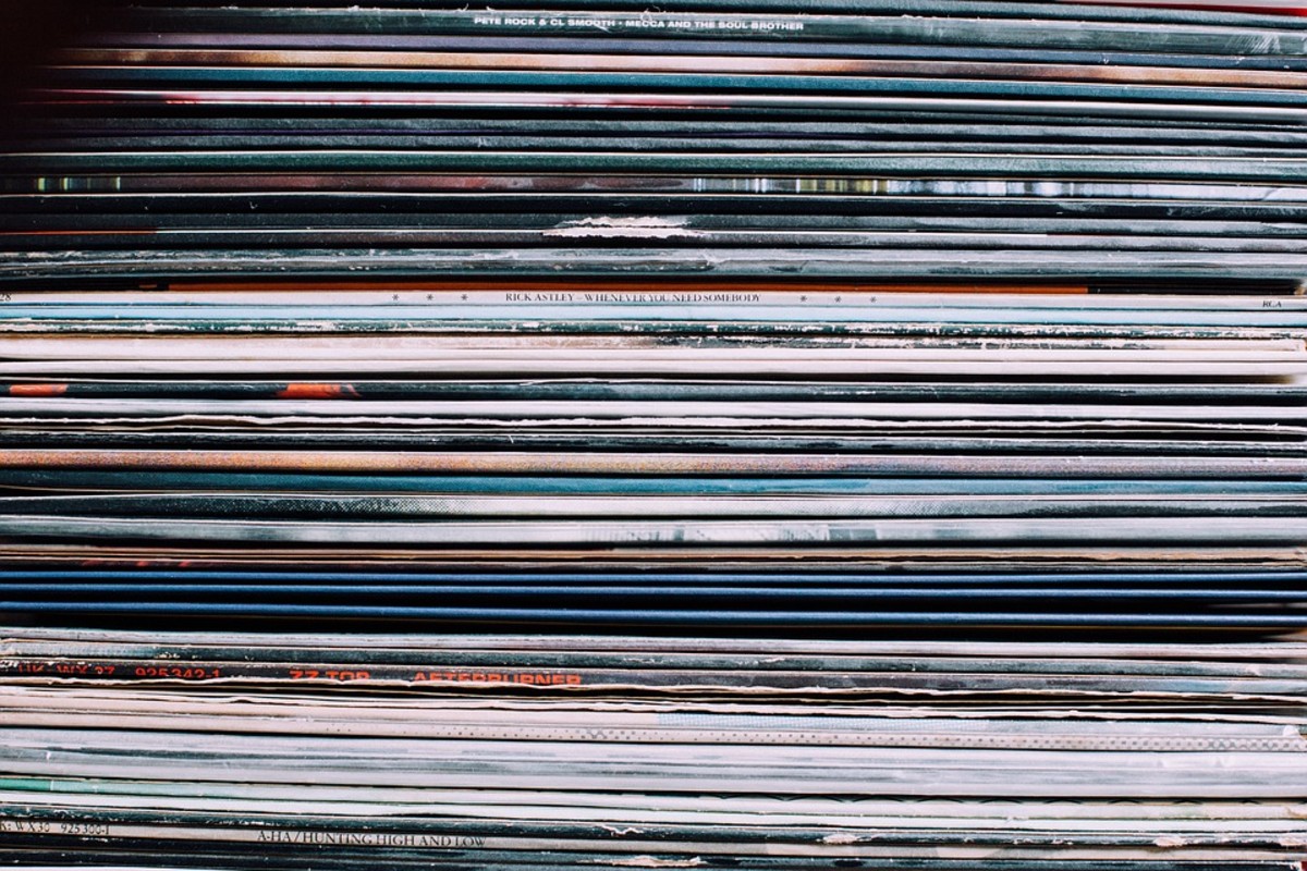 vinyl stacked