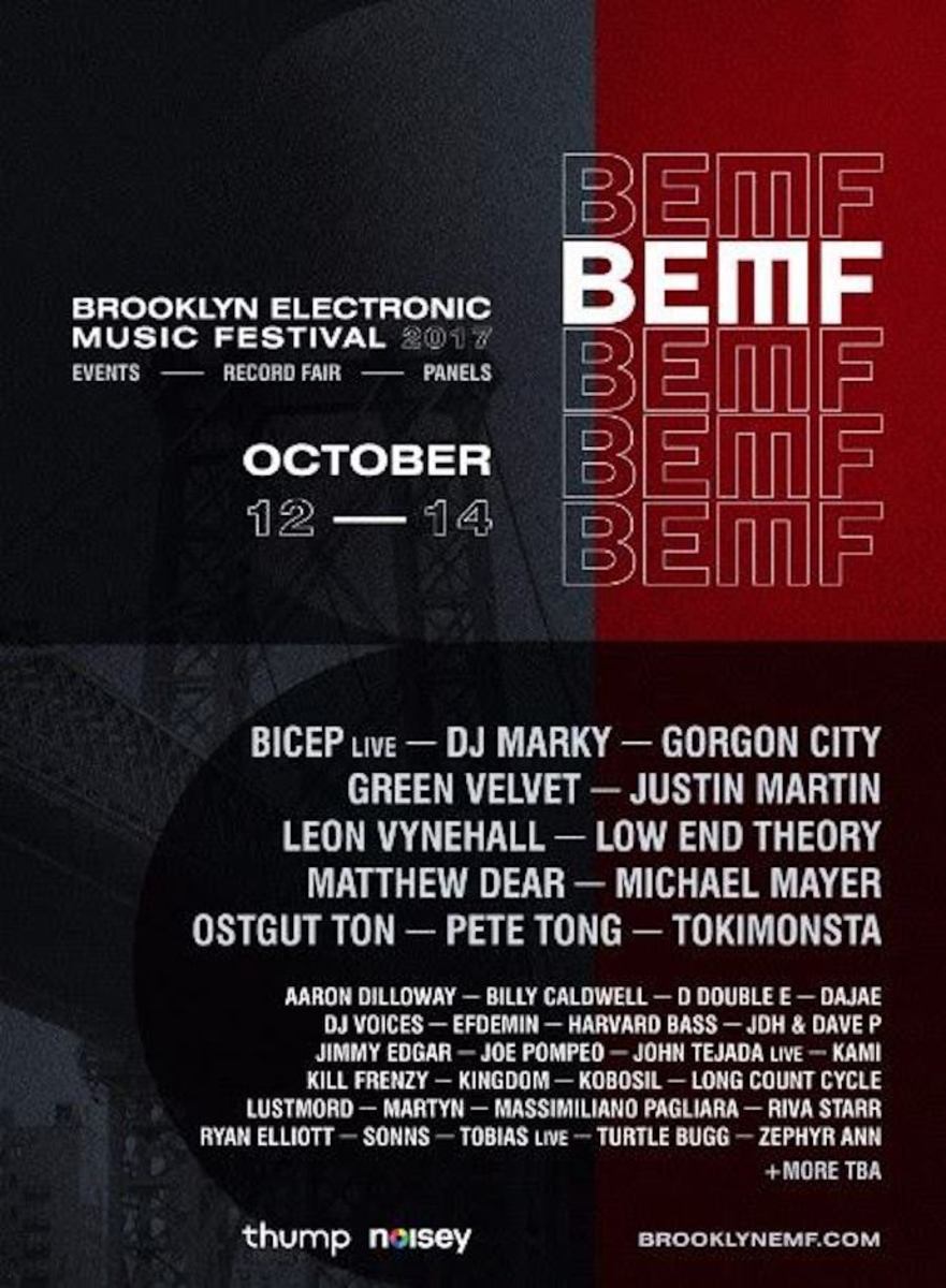 Brooklyn Electronic Music Festival 2017 Lineup