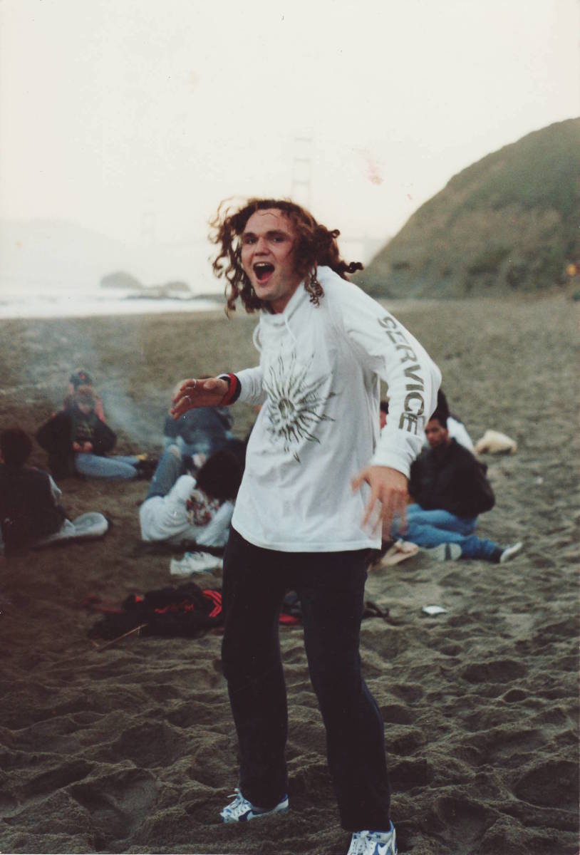 Jason at First Full Moon Party SF 1991 Beach