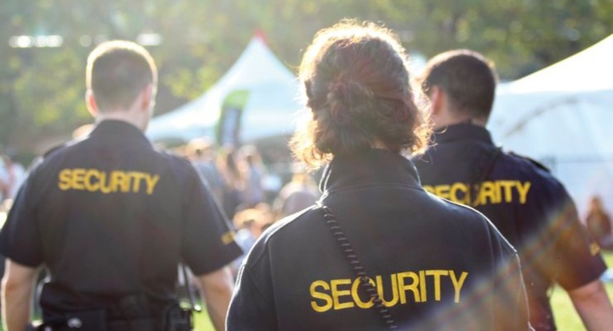 Festival security staff