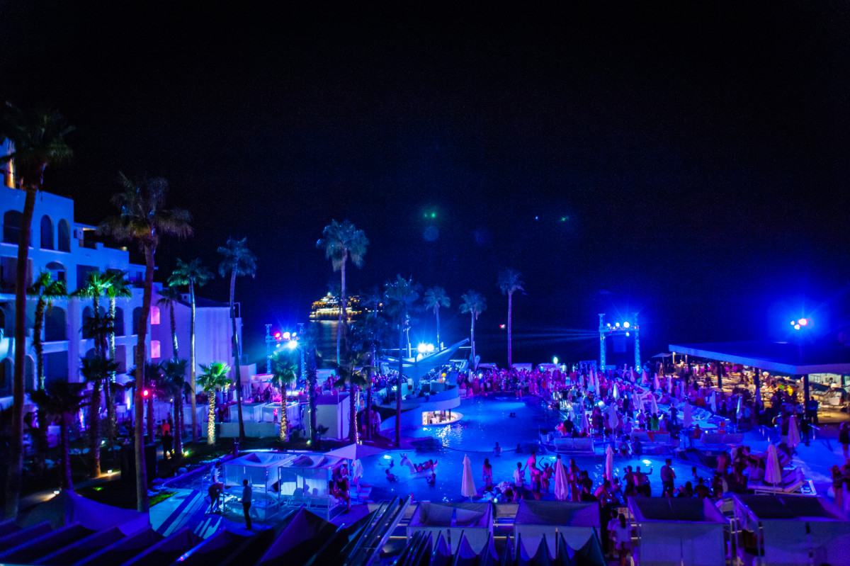 Party at ME Cabo resort 