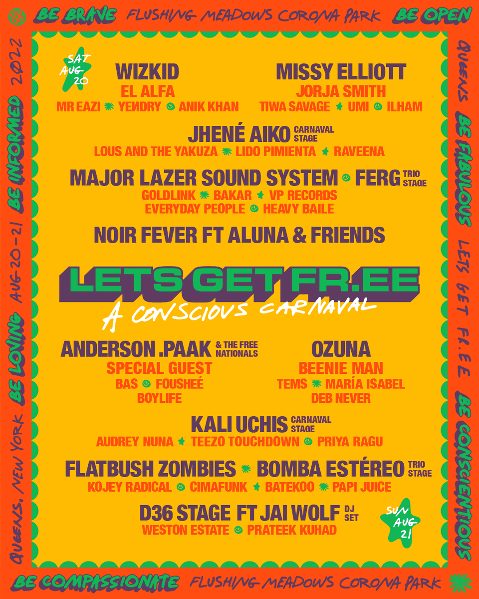 LETSGETFREE Festival 2022 Lineup