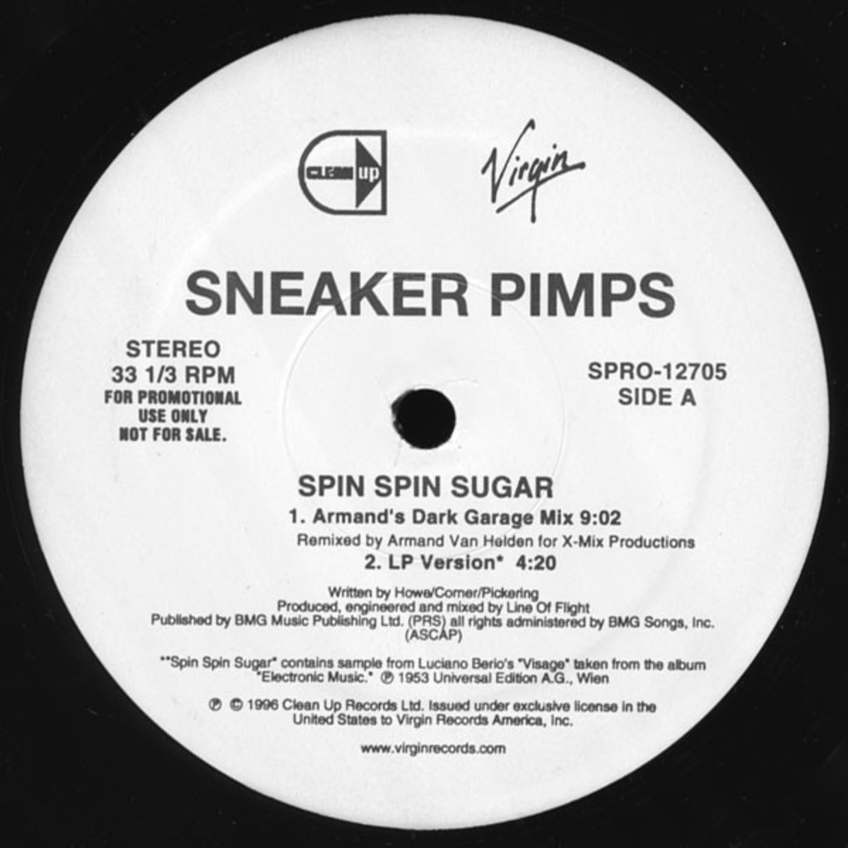 Sneaker Pimps - “Spin Spin Sugar” (Armand’s Dark Garage Mix) | 1996