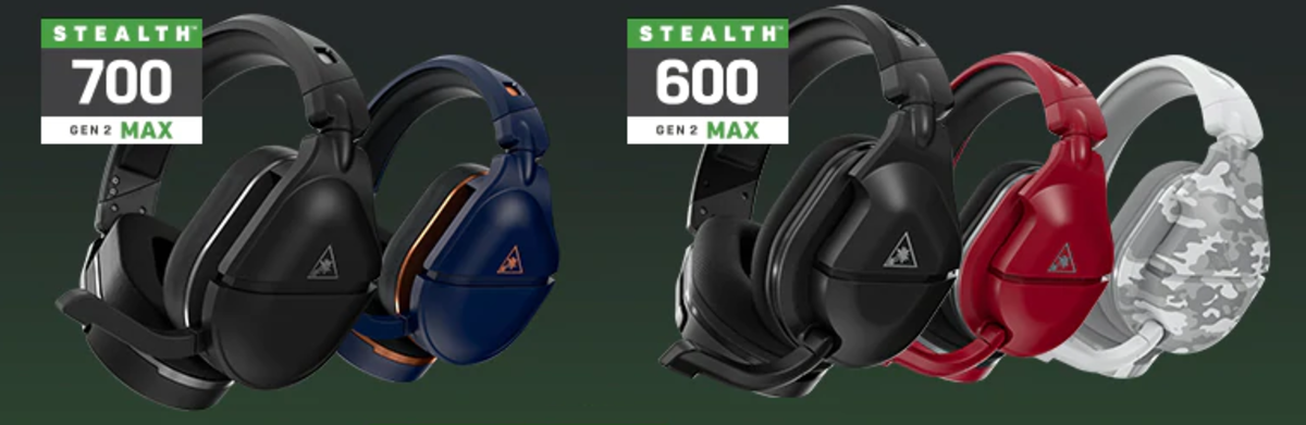 Turtle Beach Stealth 600 & 700 Gen 2 MAX gaming headsets